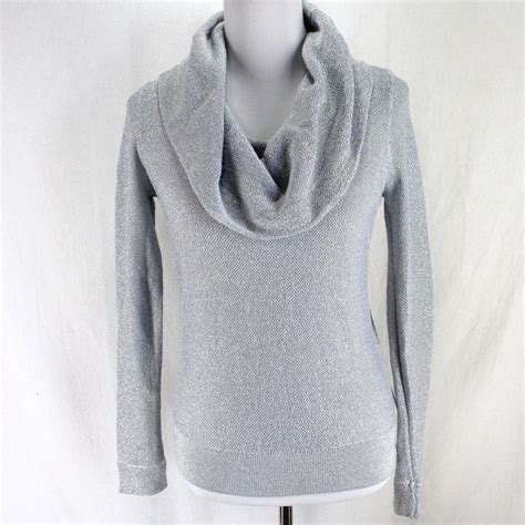 White House Black Market Silver Sweaters for Women